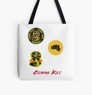 Cobra Kai sticker Pack All Over Print Tote Bag RB1006 product Offical Karl Jacobs Merch