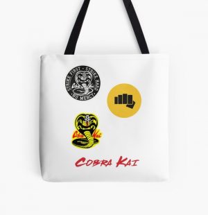 Cobra Kai sticker Pack All Over Print Tote Bag RB1006 product Offical Karl Jacobs Merch