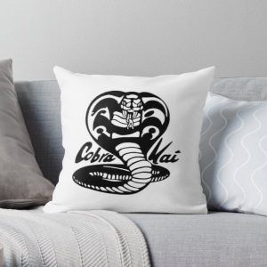 cobra kai black and white Throw Pillow RB1006 product Offical Karl Jacobs Merch