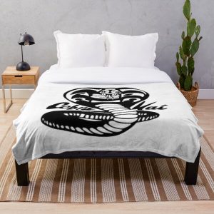 cobra kai black and white Throw Blanket RB1006 product Offical Karl Jacobs Merch