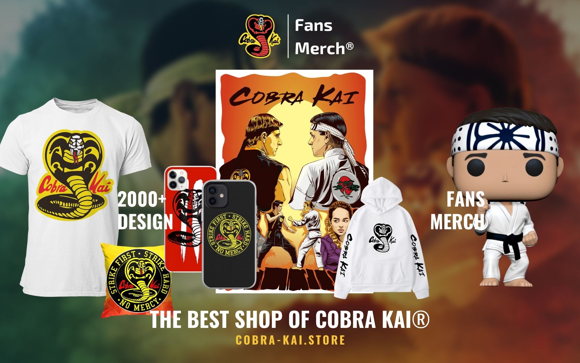 Cobra Kai Merch Web Banner - Cobra Kai Store